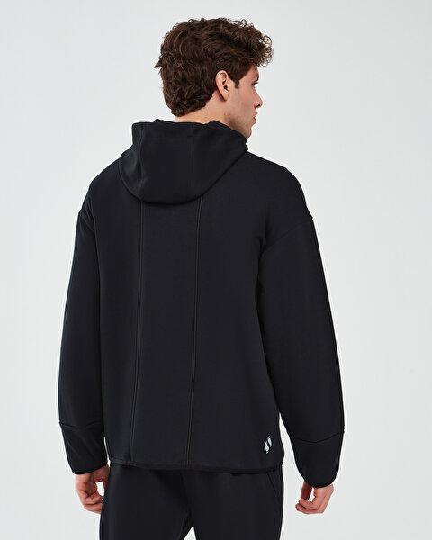 Skechers 2Xi-lock M Full Zip Hoodie Sweatshirt Erkek Siyah Fermuarlı Eşofman Üstü S241035-001-4