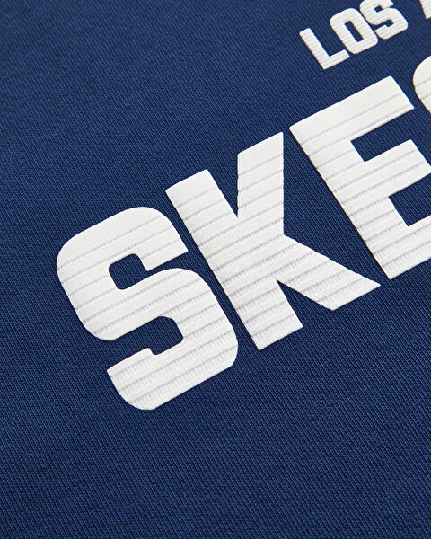 Skechers Graphic T-shirt M Short Sleeve Erkek Lacivert Tshirt S241070-410-9