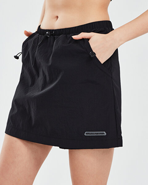 Skechers Micro Collection W Skort Skirt Kadın Siyah Şort Etek S241096-001-3