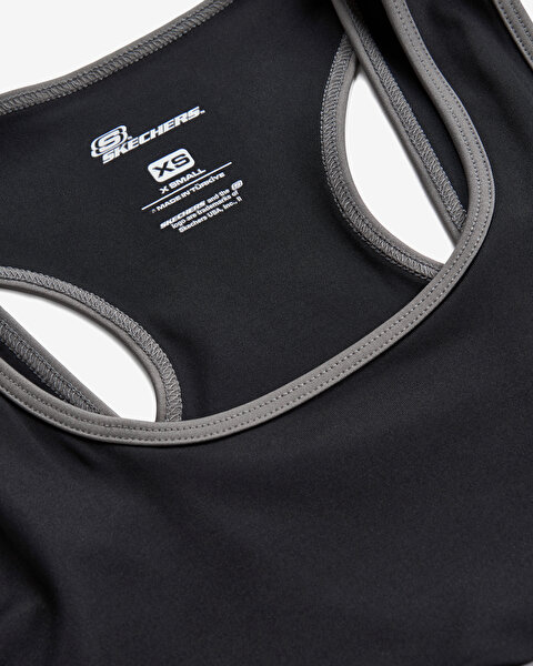 Skechers Performance Coll. W Mid Support Bra Kadın Siyah Sporcu Sütyeni S241110-001-9