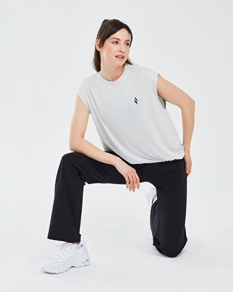 Skechers Soft Touch W Tank T-shirt Kadın Gri Tshirt S241128-035-3