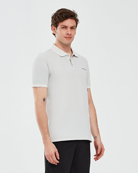 Skechers Organic Coll. M Short Sleeve Polo Shirt Erkek Gri Polo Yaka Tshirt S241165-035-3