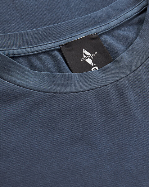 Skechers Organic Coll. M Short Sleeve  T-shirt Erkek Lacivert Tshirt S241166-410-8