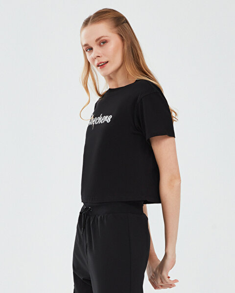 Skechers Graphic T-shirt W Short Sleeve Kadın Siyah Tshirt S241212-001-2