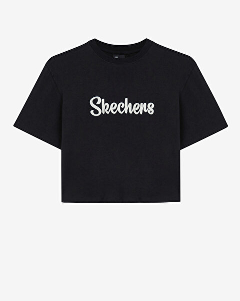 Skechers Graphic T-shirt W Short Sleeve Kadın Siyah Tshirt S241212-001-6