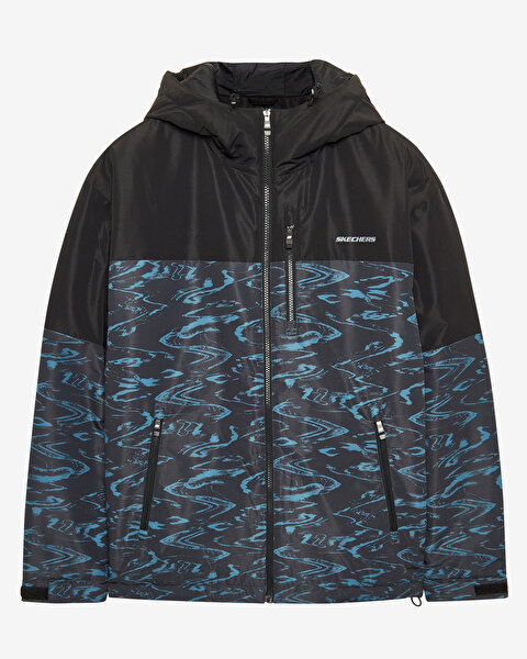 Skechers M Outerwear Padded Jacket Erkek Siyah Mont S242025-001-3