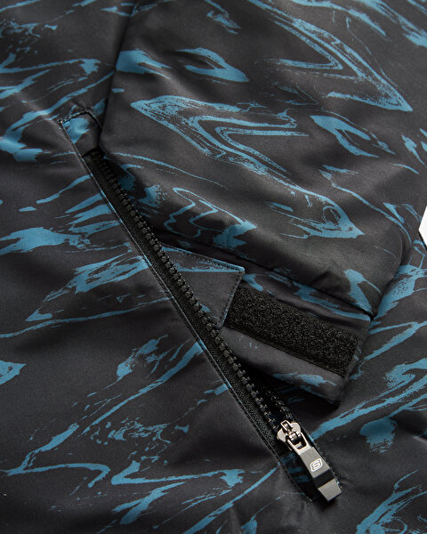 Skechers M Outerwear Padded Jacket Erkek Siyah Mont S242025-001-7