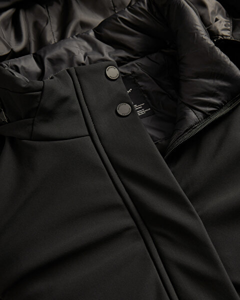 Skechers W Outerwear Padded Jacket Kadın Siyah Mont S242032-001-2