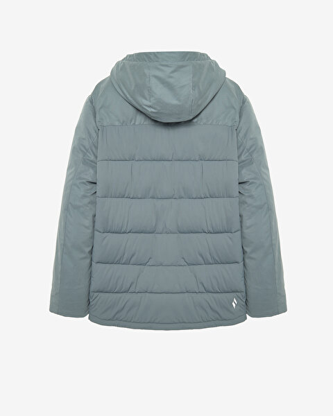 Skechers M Outerwear Padded Jacket Erkek Gri Mont S242077-003-5