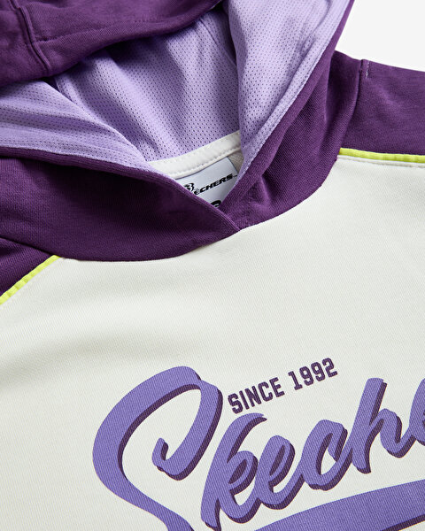 Skechers W Lw Fleece Hoodie Sweatshirt Kadın Beyaz Sweatshirt S242096-102-7