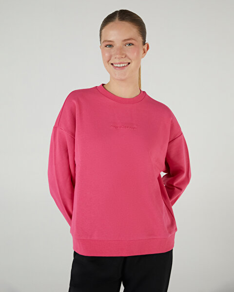 Skechers W Essential Crew Neck Sweatshirt Kadın Pembe Sweatshirt S242109-612