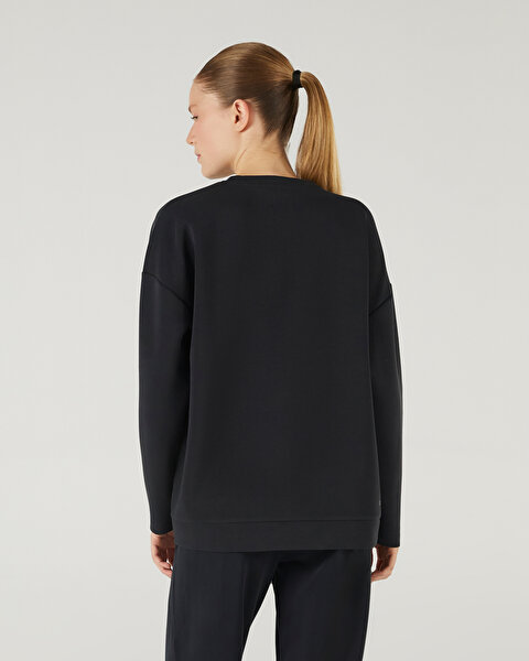 Skechers W Soft Touch Crew Neck Sweatshirt Kadın Siyah Sweatshirt S242152-001-1