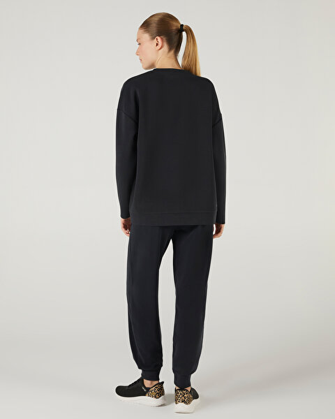 Skechers W Soft Touch Crew Neck Sweatshirt Kadın Siyah Sweatshirt S242152-001-4