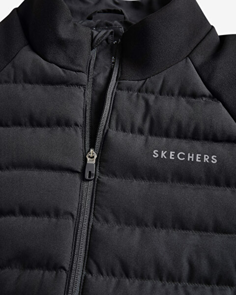 Skechers M Outerwear Casual Comfort Padded Jacket Erkek Siyah Mont S242160-001-5