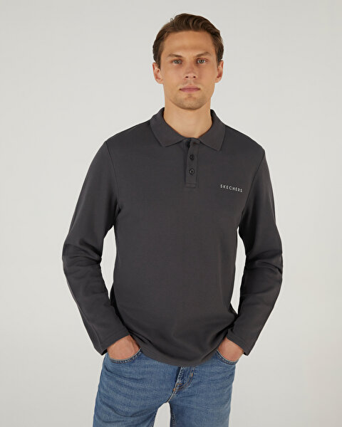 Skechers M Polo Casual Comfort Long Sleeve Polo