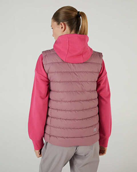 Skechers W Outerwear Padded Vest Kadın Pembe Yelek S242319-620-1