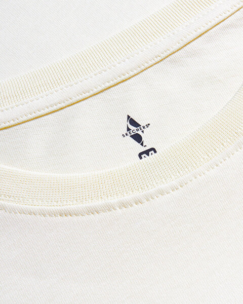 Skechers W Crop Fit Graphic Tee T-shirt Kadın Beyaz Tshirt S2510147-102-7