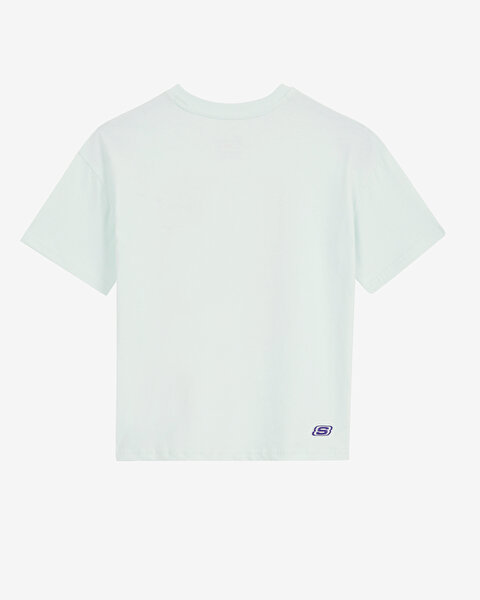 Skechers G Graphic Tee Loose Fit T-shirt Büyük Kız Çocuk Haki Tshirt SK232002-299-6