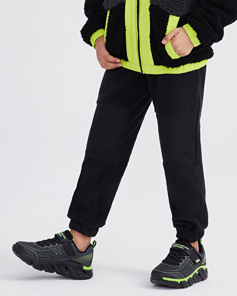 Skechers B Outdoor Fleece Jogger Polar Sweatpant Büyük Erkek Çocuk Siyah Eşofman Altı SK232162-001-1