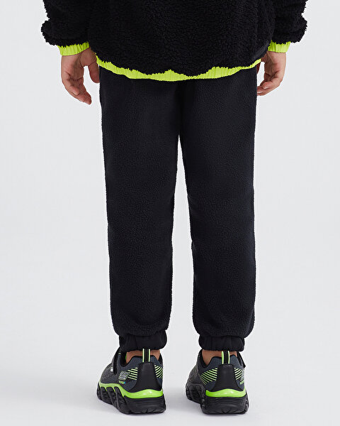 Skechers B Outdoor Fleece Jogger Polar Sweatpant Büyük Erkek Çocuk Siyah Eşofman Altı SK232162-001-2