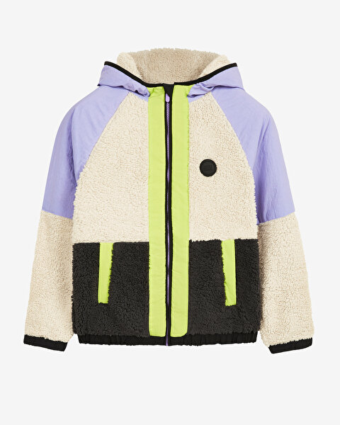 Skechers G Outdoor Fleece Full Zip Sherpa Büyük Kız Çocuk Mor Mont SK232176-505-3