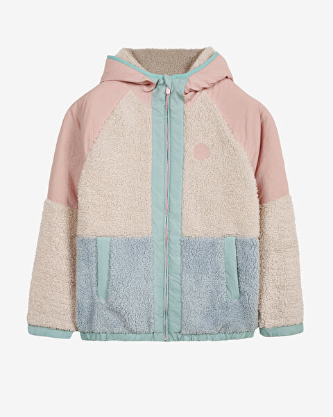 Skechers G Outdoor Fleece Full Zip Sherpa Büyük Kız Çocuk Pembe Mont SK232176-590-5