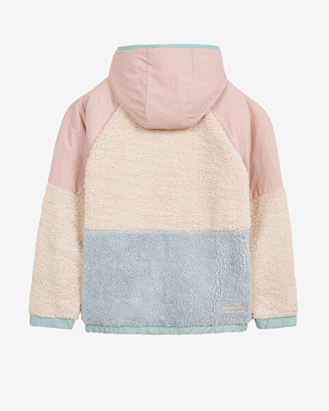Skechers G Outdoor Fleece Full Zip Sherpa Büyük Kız Çocuk Pembe Mont SK232176-590-6
