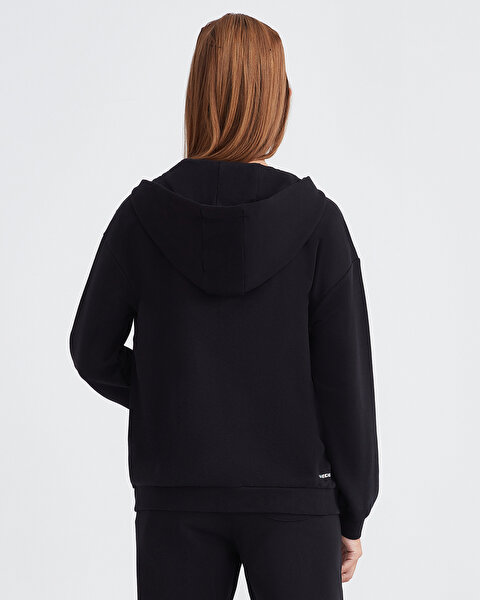 Skechers G Lw Fleece Full Zip Hoodie Sweatshirt Büyük Kız Çocuk Siyah Sweatshirt SK232219-001-2