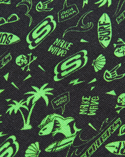 Skechers Lightweight Fleece Two Yarn B 5 Inch Short Büyük Erkek Çocuk Siyah Şort SK241118-001-8