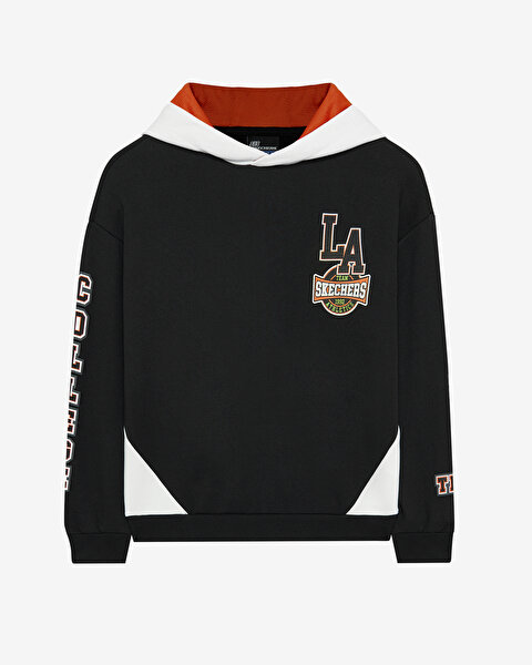 Skechers B Lw Fleece Hoodie Sweatshirt Büyük Erkek Çocuk Siyah Sweatshirt SK242050-001-6