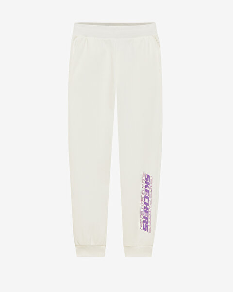 Skechers G 2Xi-lock Jogger Sweatpant Büyük Kız Çocuk Beyaz Eşofman Altı SK242054-102-7