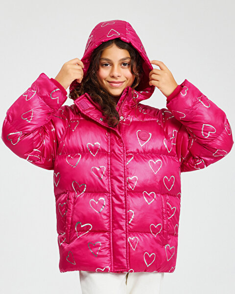 Skechers G Outerwear Padded Jacket Büyük Kız Çocuk Pembe Mont SK242110-509-6