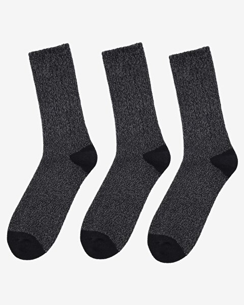 Skechers Non Terry Crew - 3'Lü Paket Erkek Çorap
