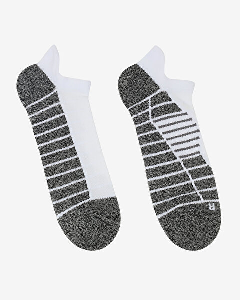 Skechers 3'Lü Erkek Yarım Taban Destekli Topuk Koruyuculu Low Cut Çorap Erkek Beyaz Çorap S119006H-1-1