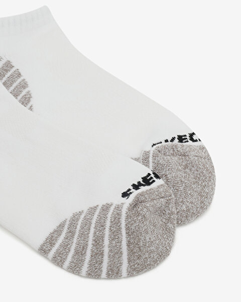 Skechers 3'Lü Unisex Yarım Taban Destekli Low Cut Çorap Unisex Beyaz Çorap S119432-107-2