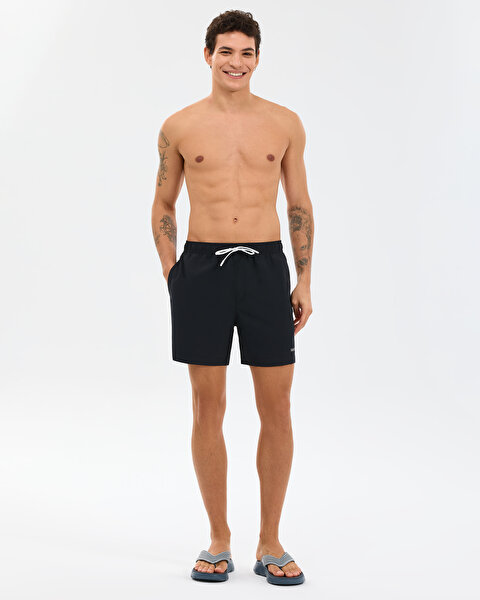 Skechers M 5 Inch Swimshort Erkek Siyah Deniz Şortu S211654-3817-2