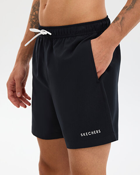 Skechers M 5 Inch Swimshort Erkek Siyah Deniz Şortu S211654-3817-3