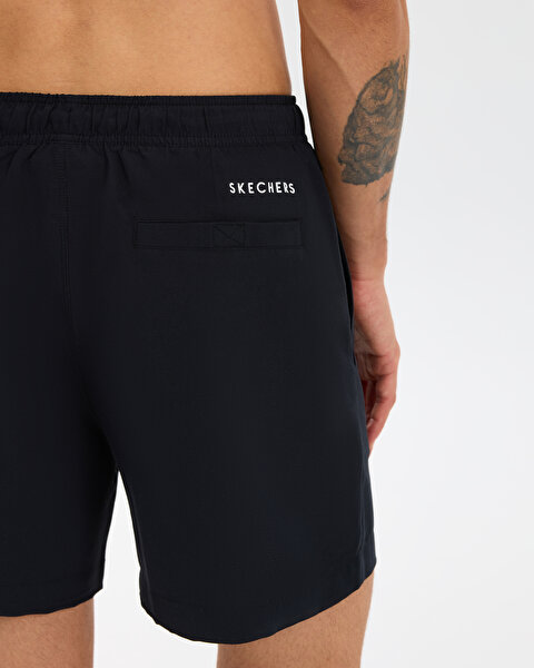 Skechers M 5 Inch Swimshort Erkek Siyah Deniz Şortu S211654-3817-4