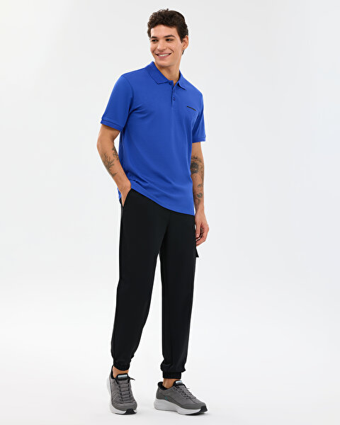 Skechers M Short Sleeve Polo Erkek Mavi Polo Yaka Tshirt S211800-1730-4