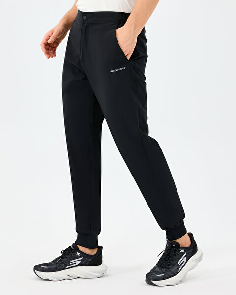 Skechers M Micro Coll. Side Zipper Jogger Fit Pant Erkek Siyah Eşofman Altı S211809-3817-1