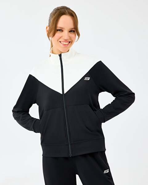 Skechers W Performance Track Suit Kadın Siyah Eşofman Takımı S212251-3817-3