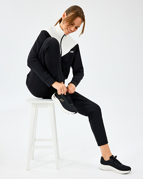 Skechers W Performance Track Suit Kadın Siyah Eşofman Takımı S212251-3817-6