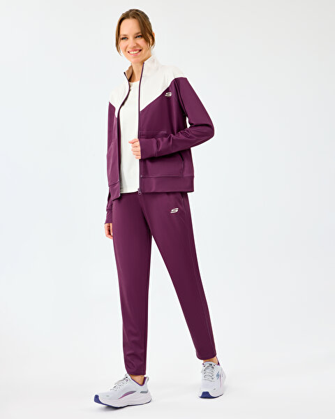 Skechers W Performance Track Suit Kadın Bordo Eşofman Takımı S212251-3877-3