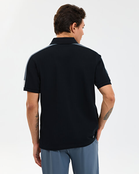 Skechers M Color Block Detail Polo Erkek Siyah Polo Yaka Tshirt S221047-3817-2