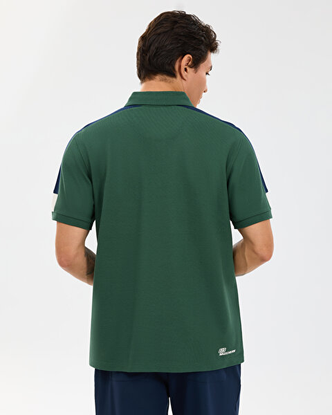 Skechers M Color Block Detail Polo Erkek Haki Polo Yaka Tshirt S221047-4255-2