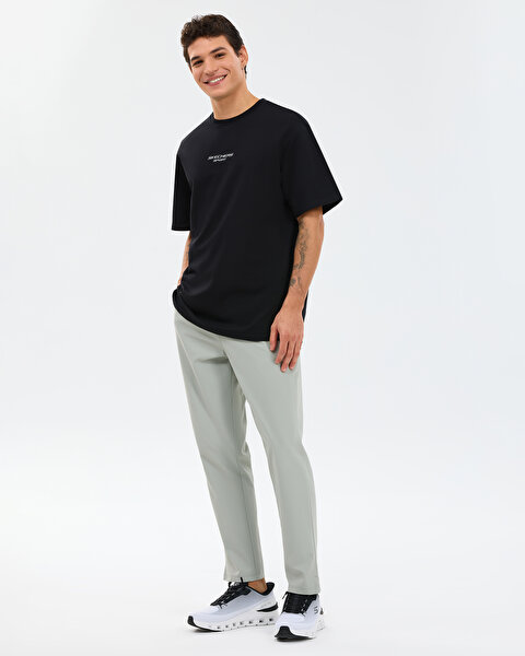 Skechers M Graphic Tee Reflect Logo Oversize T-shirt Erkek Siyah Tshirt S231094-3817-3