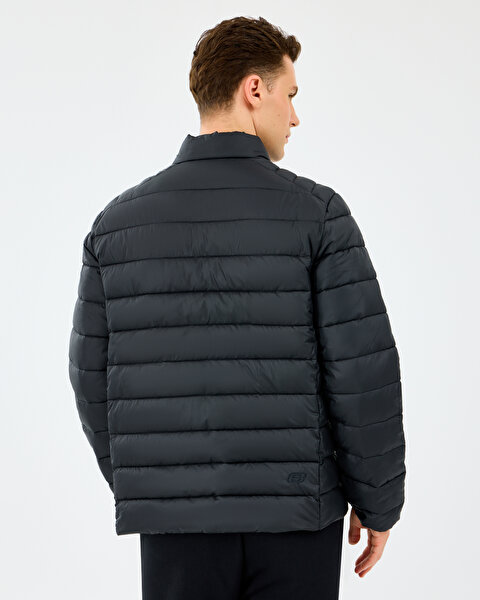 Skechers M Essential Outerwear Padded Jacket Erkek Siyah Mont S231242-3817-3