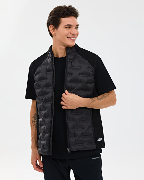 M Quilted Vest Erkek Siyah Yelek S241154-3817