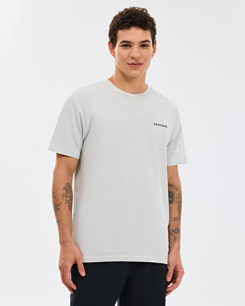 Organic Coll. M Short Sleeve  T-shirt Erkek Gri Tshirt S241166-3835