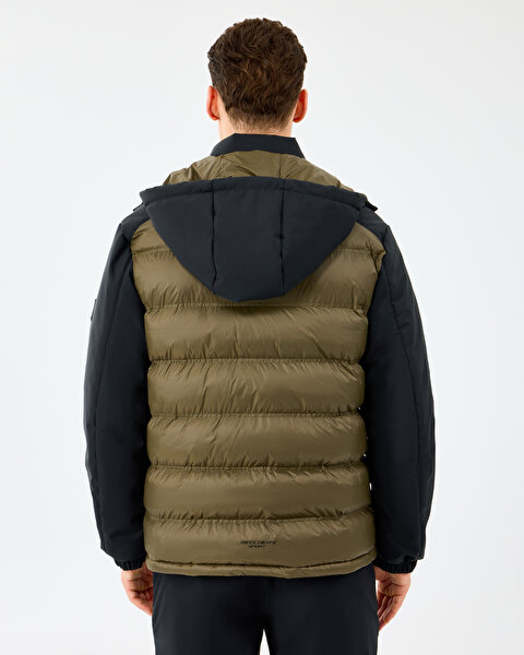 Skechers M Padded Jacket Erkek Siyah Mont S242033-3817-4